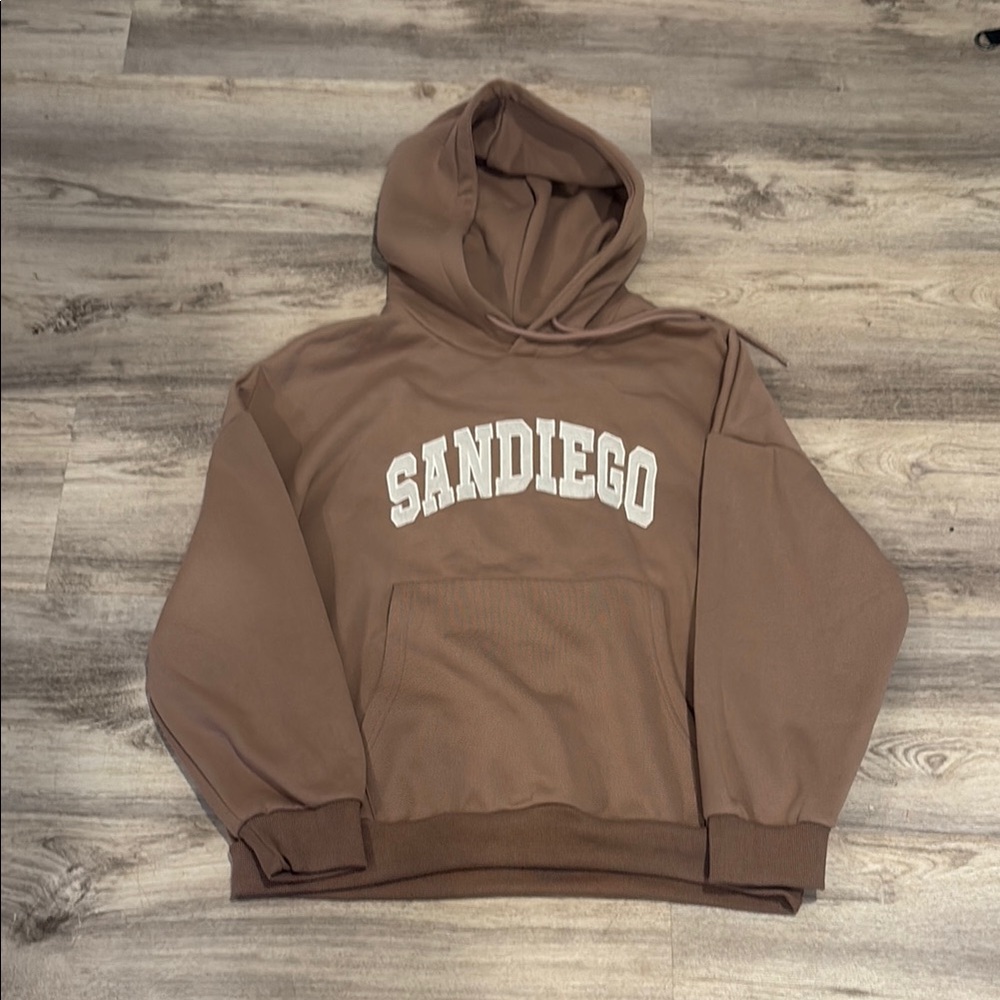 SHEIN Brown 'San Diego' Hoodie